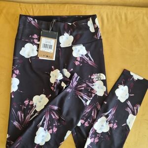 The North Face Kids' Floral Leggings - Black and White